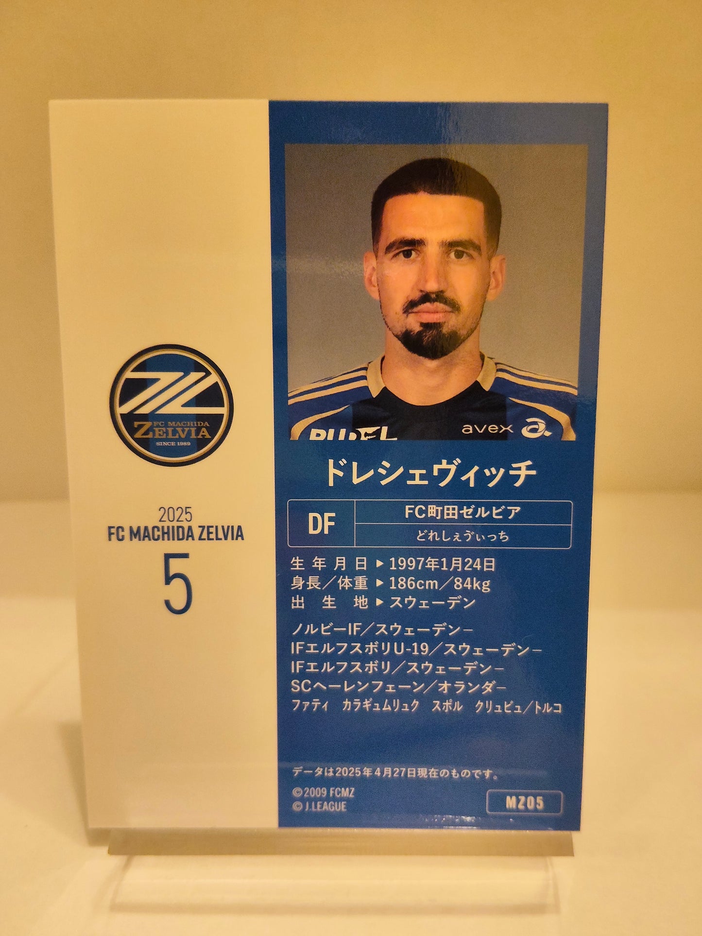 ドレシェヴィッチ | 2025 FC町田ゼルビア オフィシャルトレーディングカード