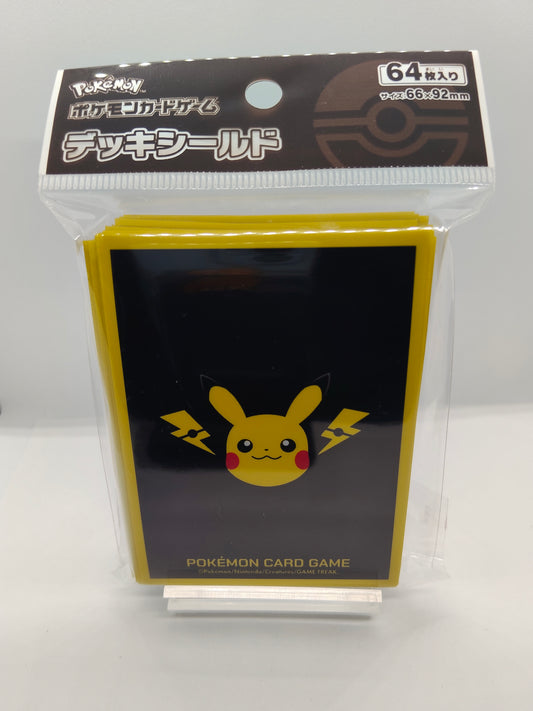 サプライセット:ピカチュウとかみなり デッキシールド (66×92mm・64枚入り)& デッキケース