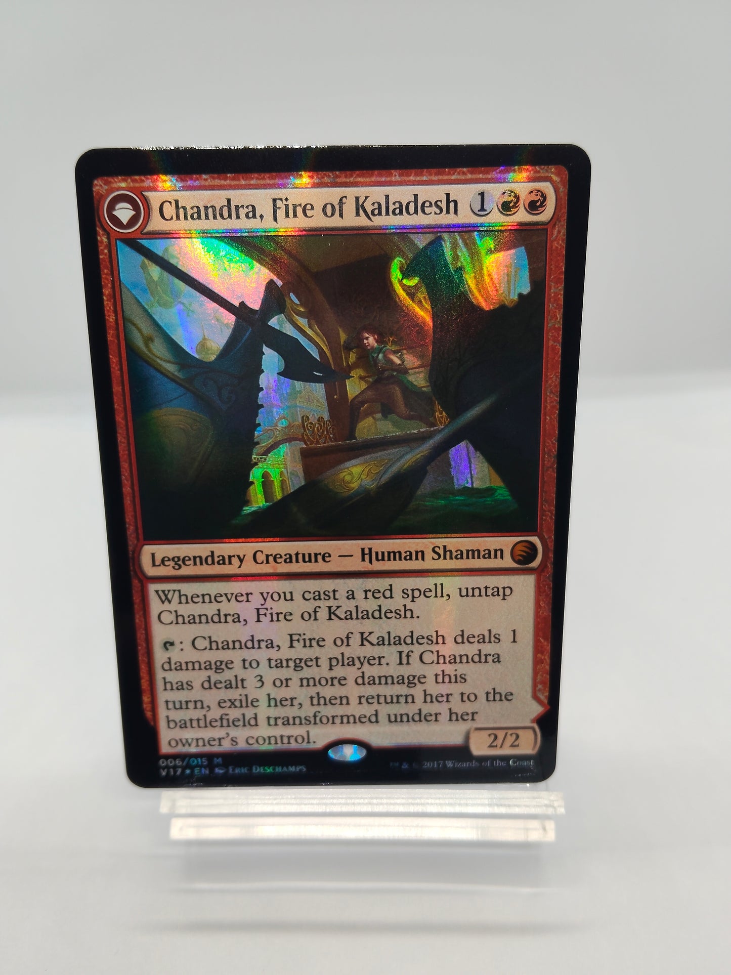 カラデシュの火、チャンドラ（Foil） / Chandra, Fire of Kaladesh ｜ 燃え盛る炎、チャンドラ/Chandra, Roaring Flame