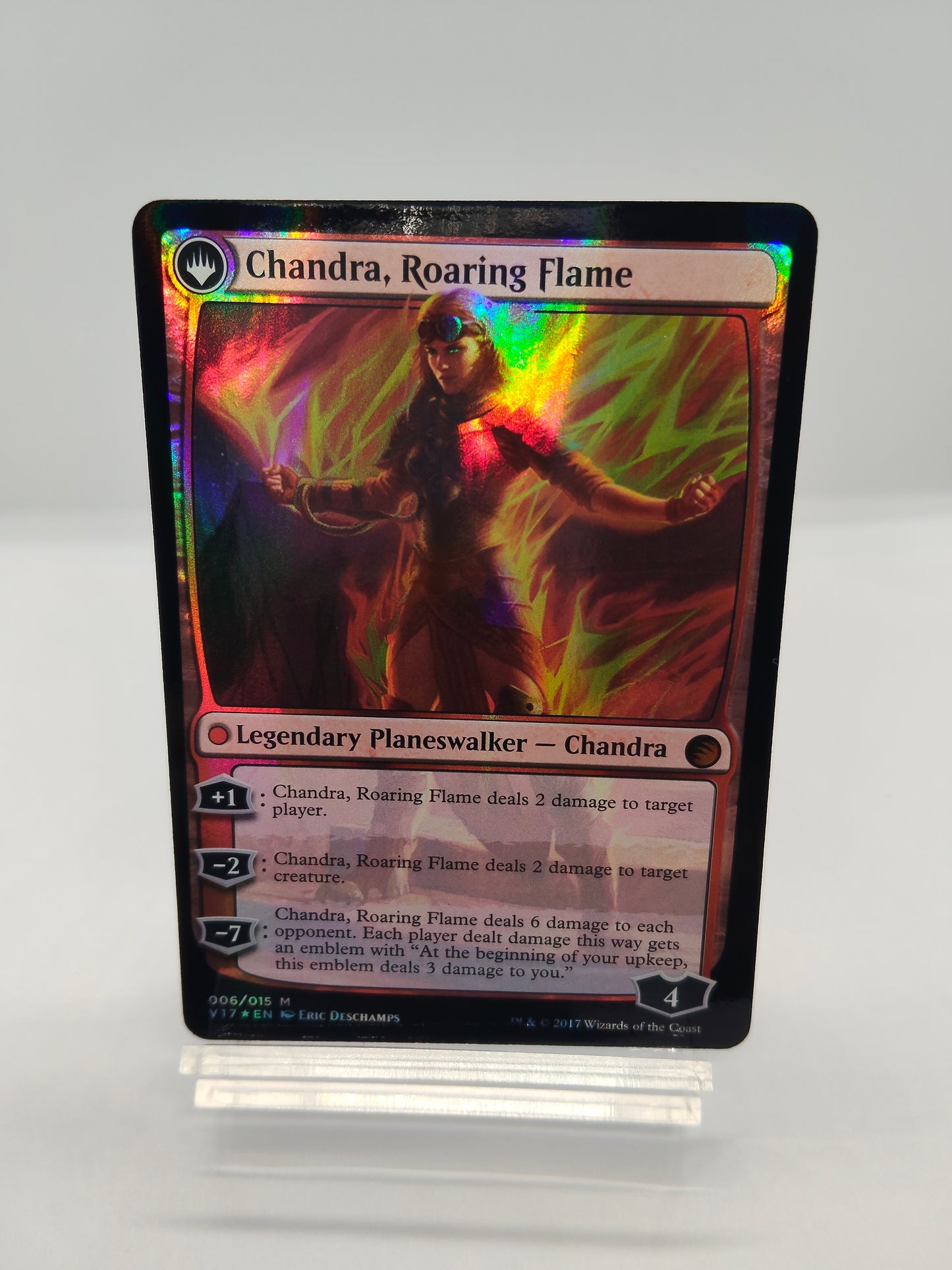 カラデシュの火、チャンドラ（Foil） / Chandra, Fire of Kaladesh ｜ 燃え盛る炎、チャンドラ/Chandra, Roaring Flame