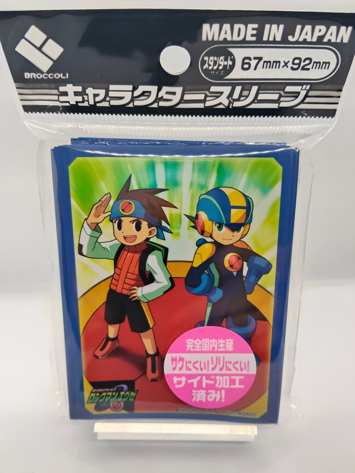キャラクタースリーブ：ロックマンエグゼ-熱斗＆ロックマン リバイバル（67×92mm・80枚入り）