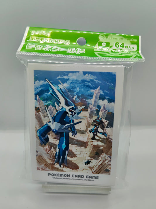 デッキシールド：シンオウの冒険ディアルガ＆ルカリオ（66×92mm・64枚入り）